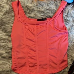Pink Tank top cropped